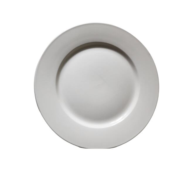 THOMSON POTTERY Branco All White Heavy 10.5" Dinner Plate-Set of 3 - Picture 1 of 6